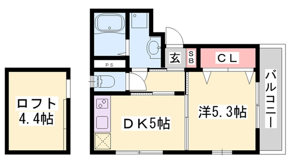 明石駅 徒歩10分 2階の物件間取画像